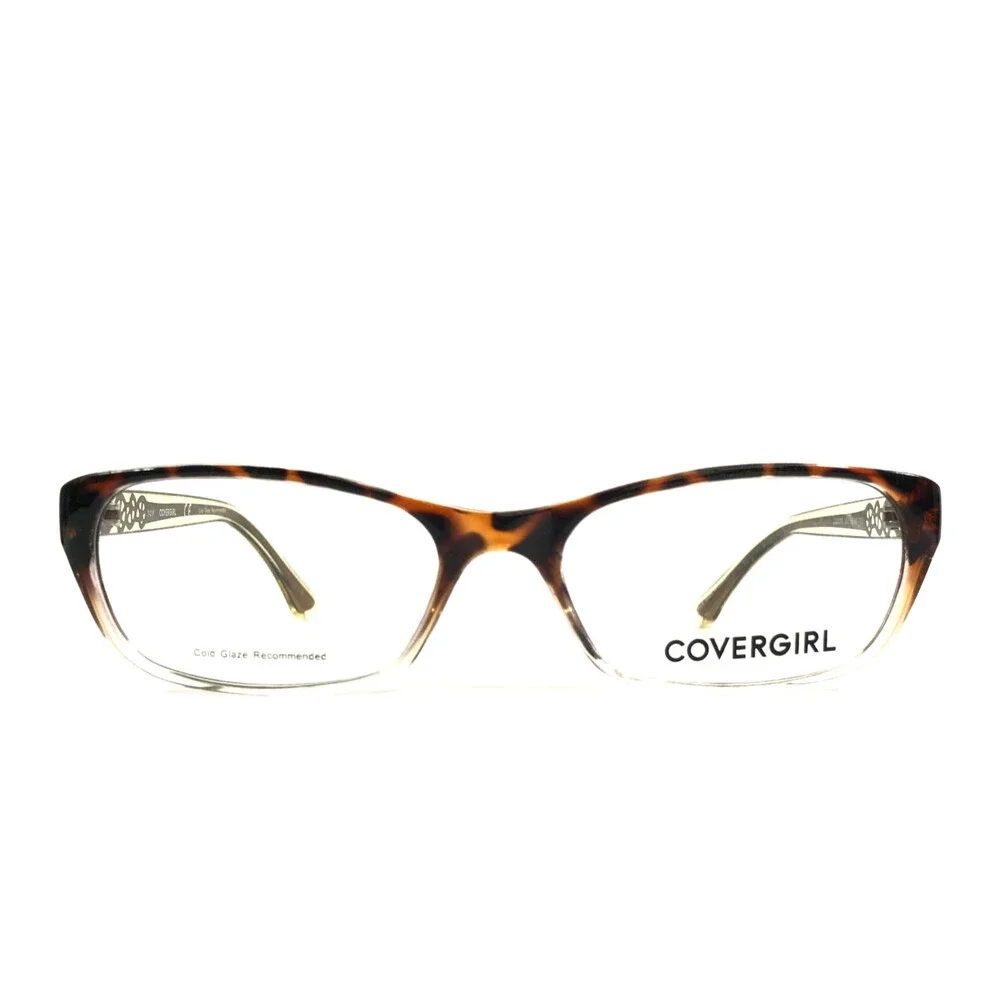 Covergirl Eyeglasses Frames CG0510 052 Dark Havana Brown Rectangle 52-17-135